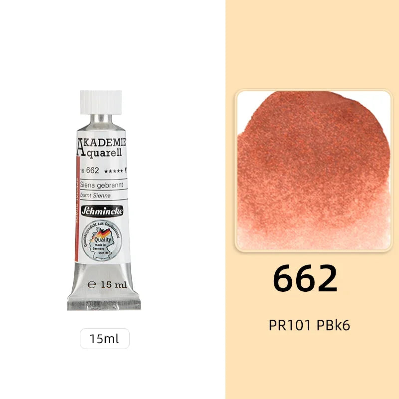 Schmincke KADEMIE Academy Grade Watercolor Paint 15ml Tubes