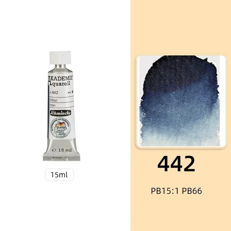 Schmincke KADEMIE Academy Grade Watercolor Paint 15ml Tubes