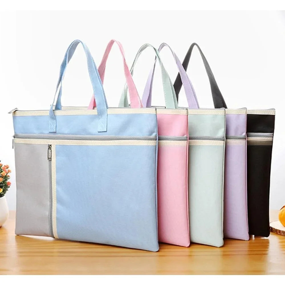Artist Portfolio Bag With Zipper Handle Large Capacity