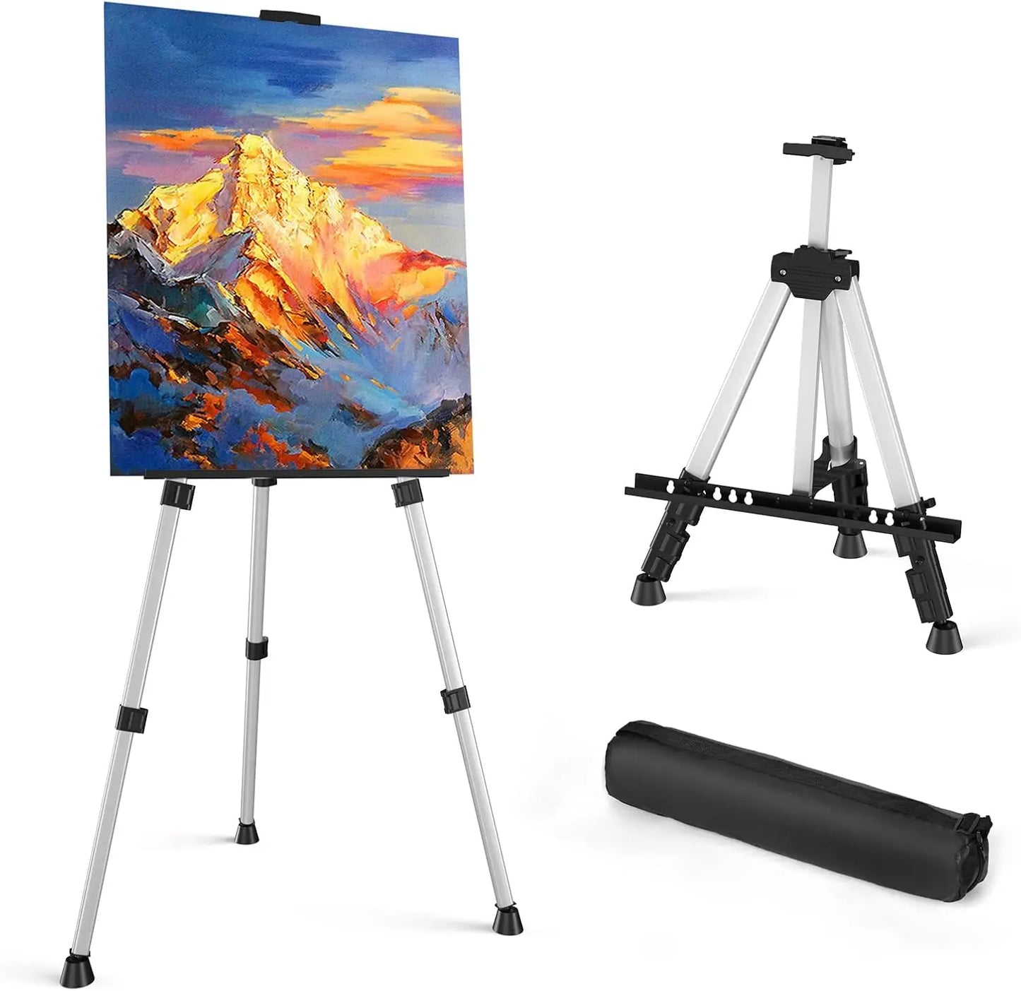 Hign-concerned Adjustable Aluminum Display Tripod Easel