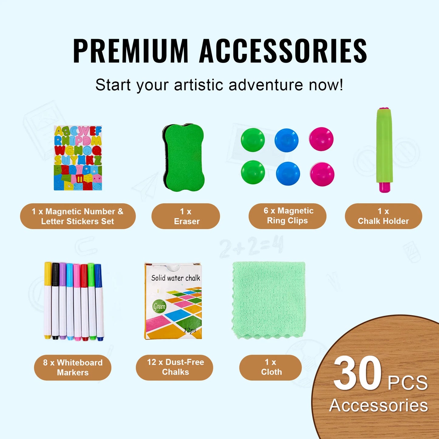 Magnetic Drawing Board Art Easel for Kids Educational Fun