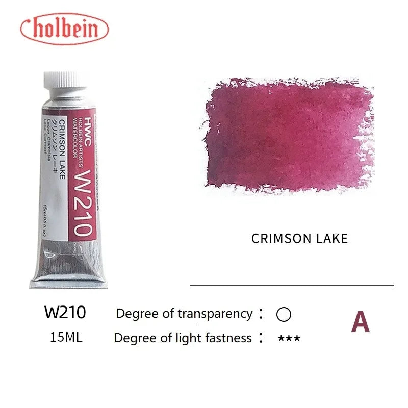 Holbein Transparent Watercolor Paint Artists Tubes Japan