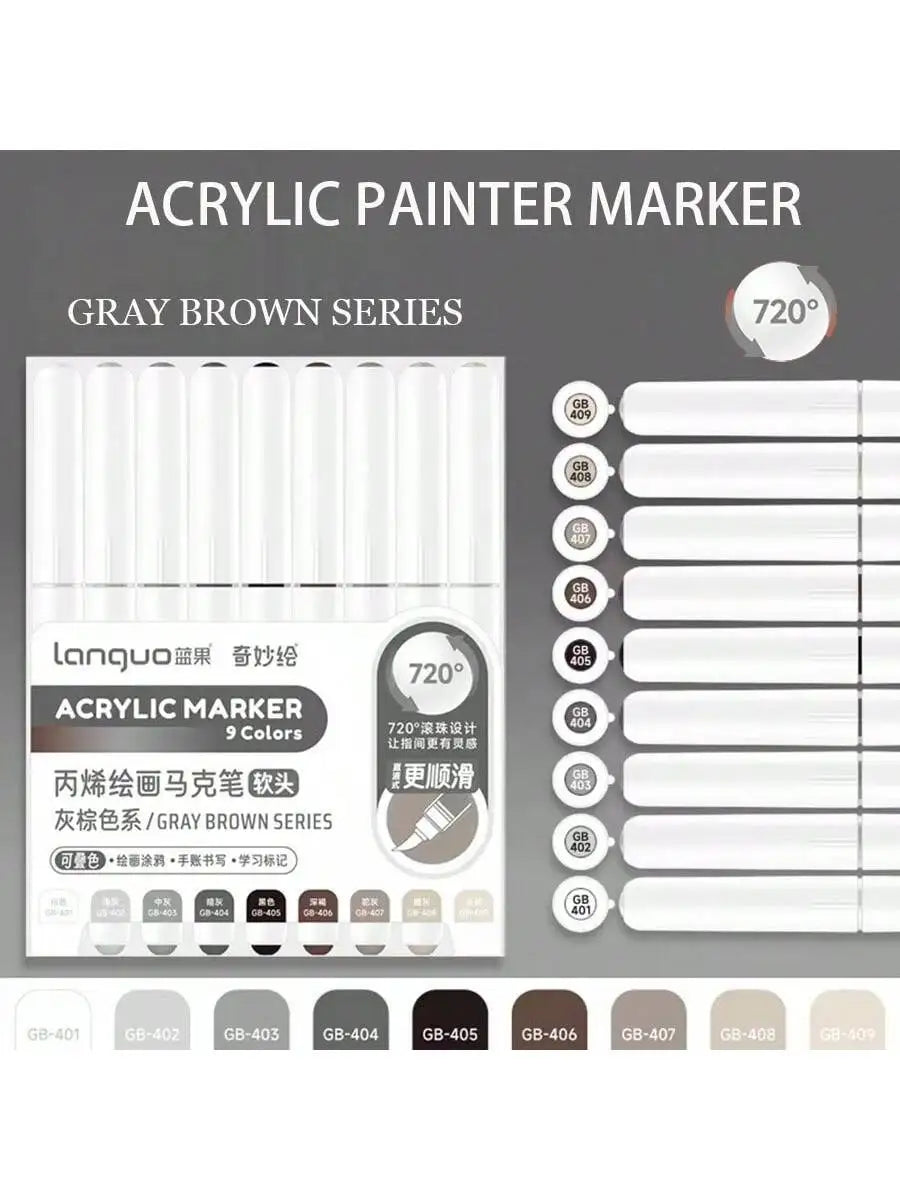 Acrylic Paint Marker Pens Set For DIY Art And Graffiti