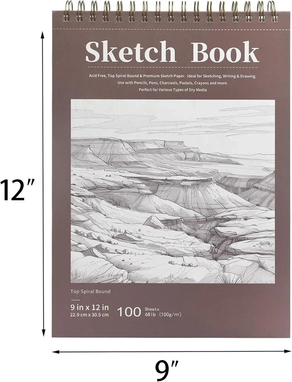 Hign Concerned Sketchbook Spiral Drawing Paper 100 Sheets