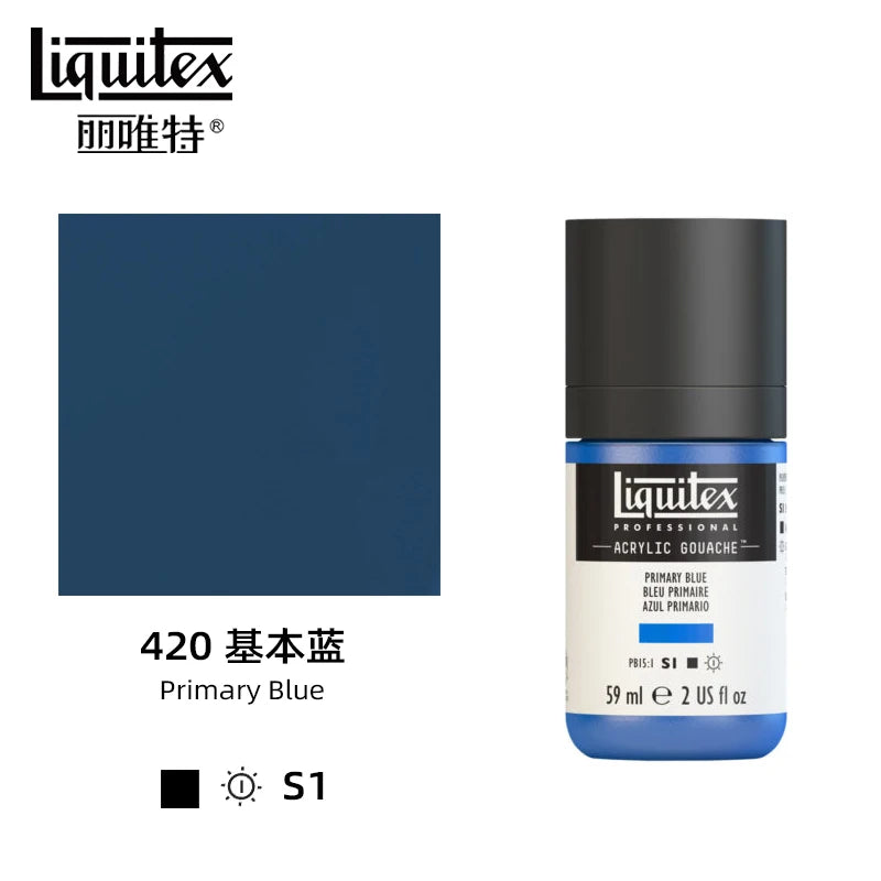 High Pigment Acrylic Gouache Paint Single Bottle Artist