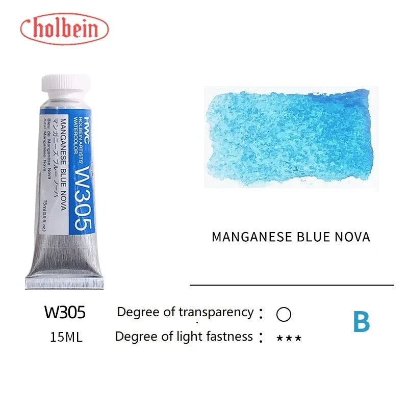 Holbein Transparent Watercolor Paint Artists Tubes Japan