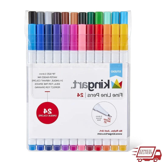 Hign-concerned Fine Line Pens 24pc Set for Drawing Pro