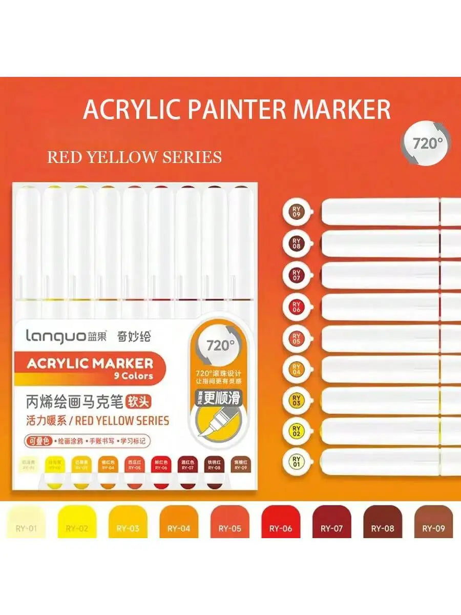 Acrylic Paint Marker Pens Set For DIY Art And Graffiti