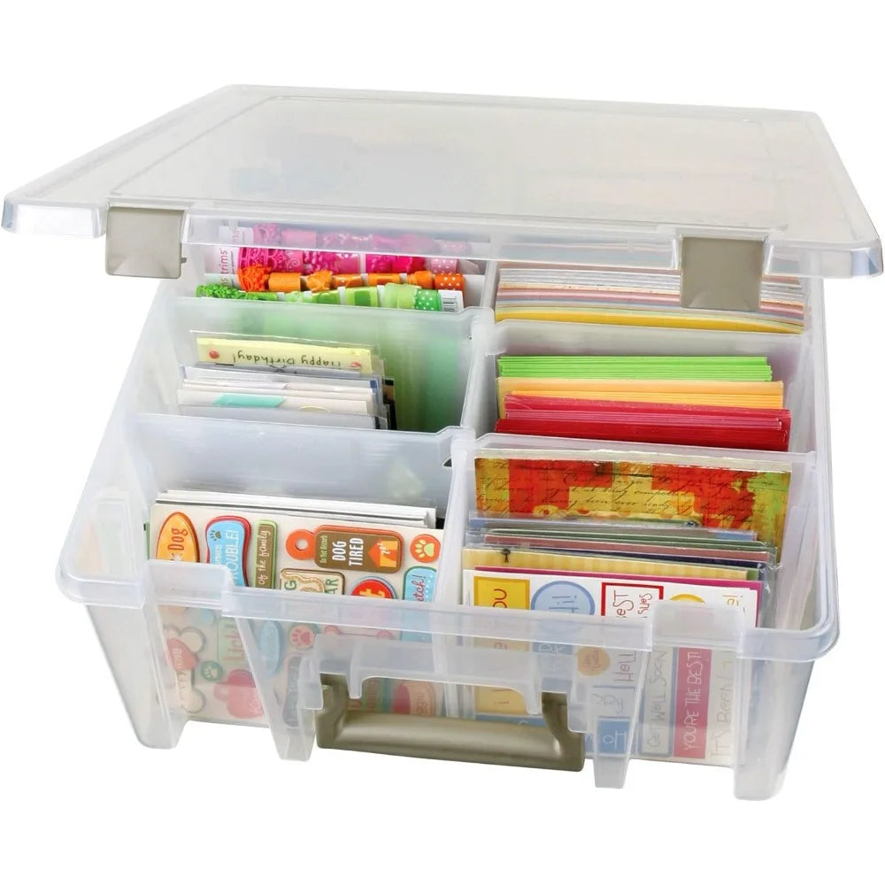 Portable Art And Craft Organizer Cases With Handles