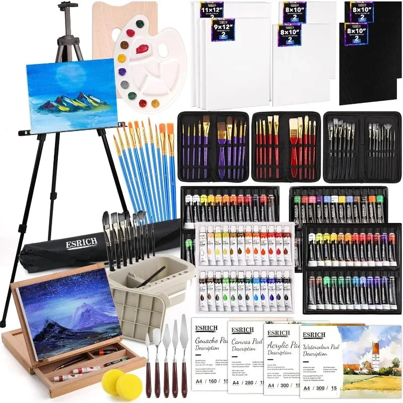 Hign Concerned 166 Pcs Artist Painting Set With 96 Paints