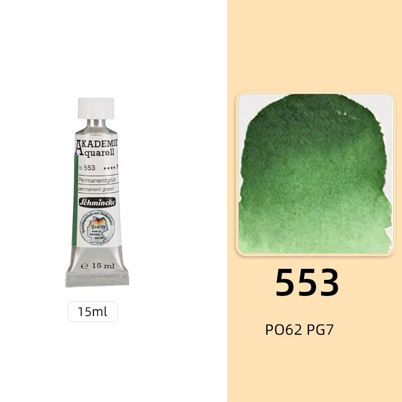Schmincke KADEMIE Academy Grade Watercolor Paint 15ml Tubes