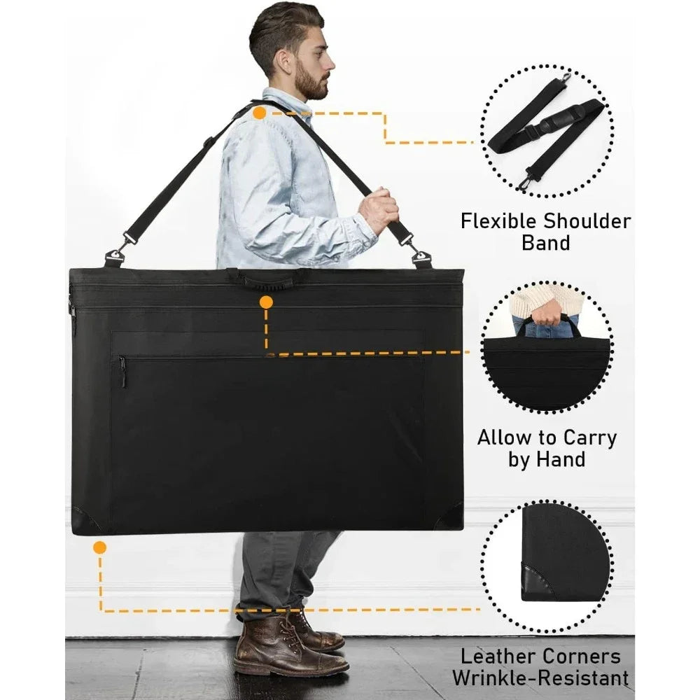 Hign-concerned Art Portfolio Bag with Detachable Strap
