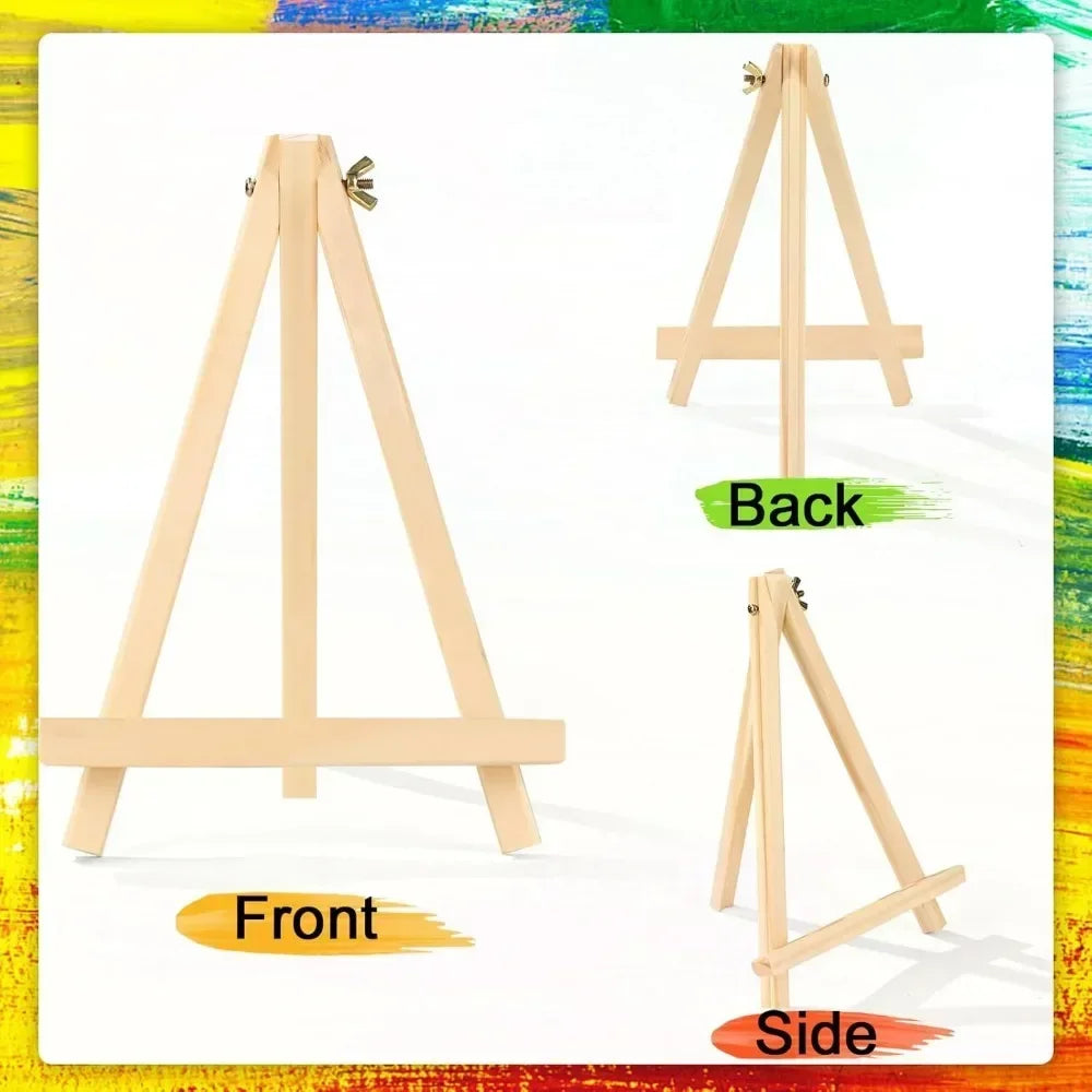 Tabletop Wooden Easels Pack For Painting Crafts And Parties