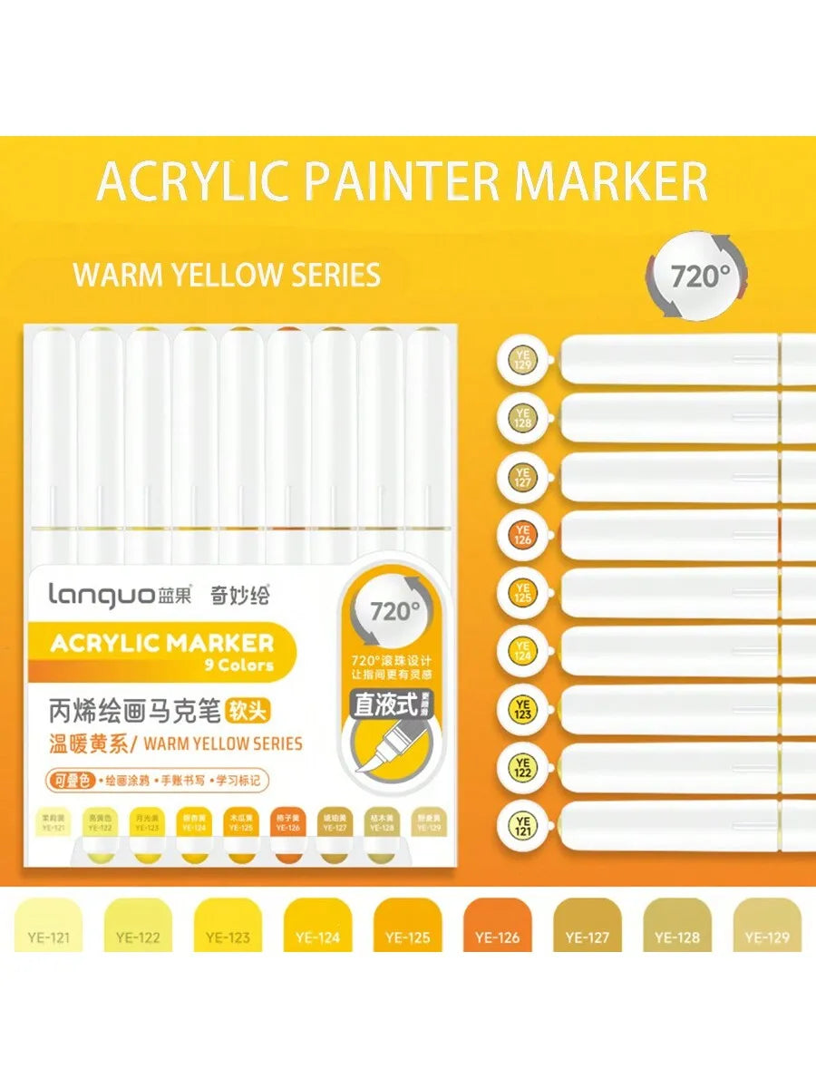 Acrylic Paint Marker Pens Set For DIY Art And Graffiti