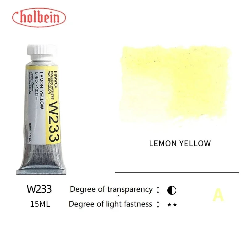 Holbein Transparent Watercolor Paint Artists Tubes Japan