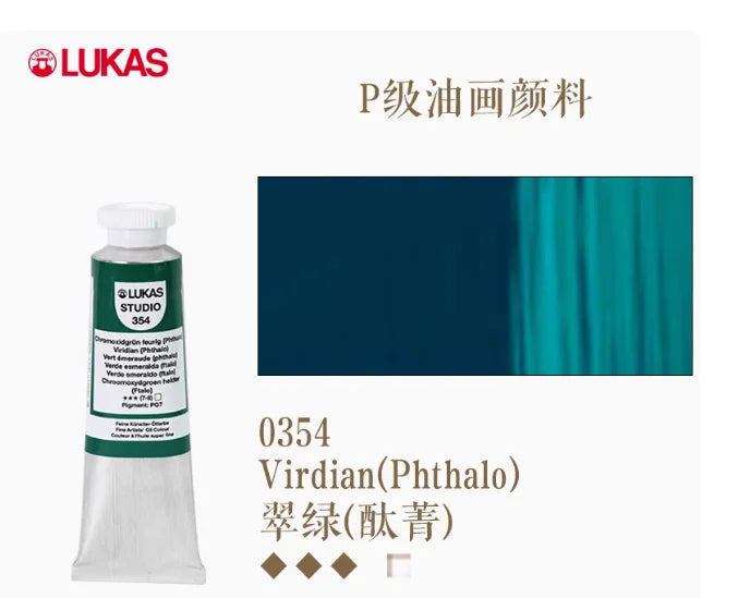 Lukas Professional Oil Painting Pigments Studio Quality