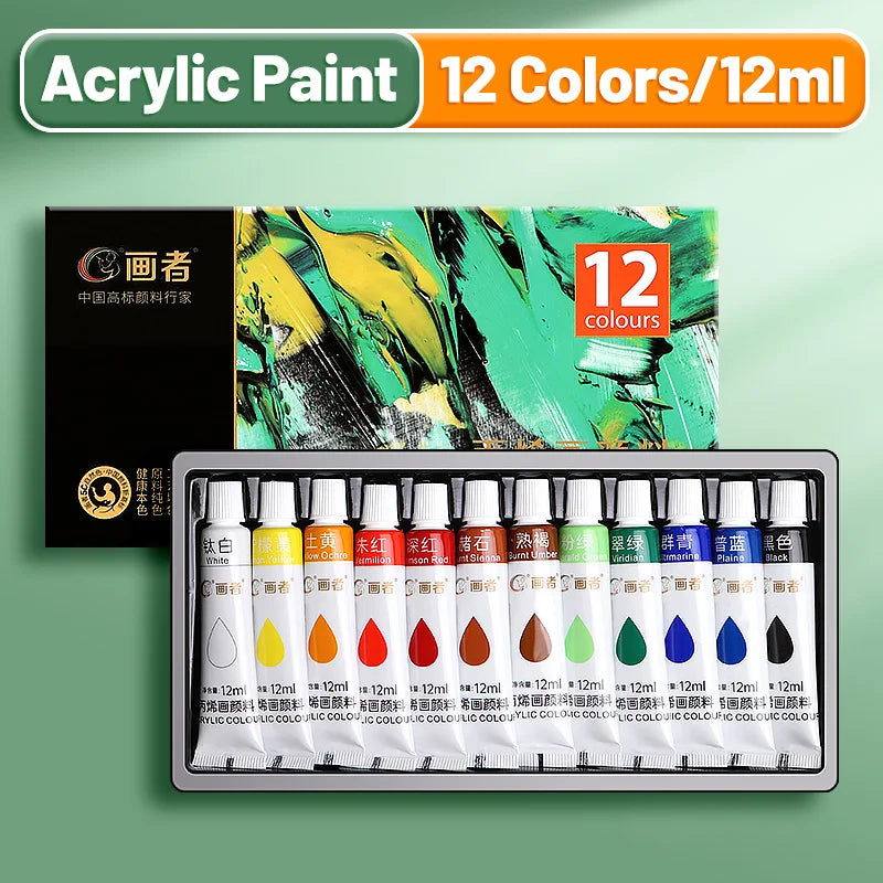 Other Vibrant Acrylic Paint Set For Paper Wood Canvas Rock