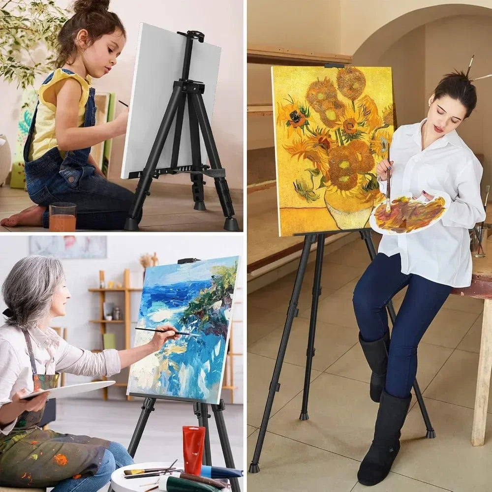 Hign-concerned Adjustable Aluminum Display Tripod Easel