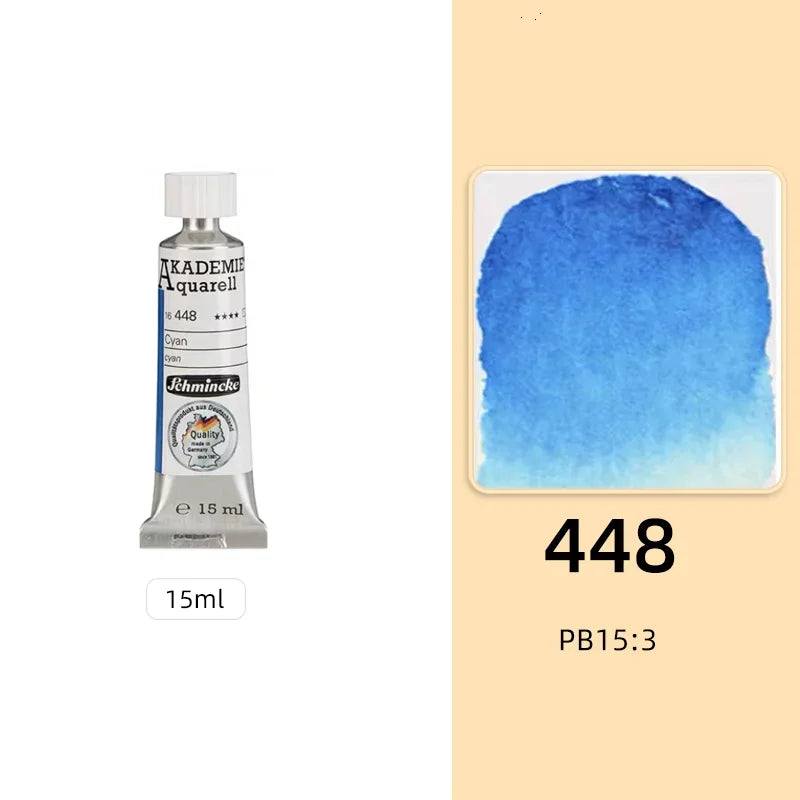 Schmincke KADEMIE Academy Grade Watercolor Paint 15ml Tubes