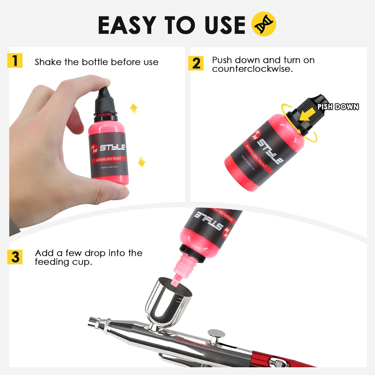Airbrush Acrylic Paint Set For Artists And Beginners