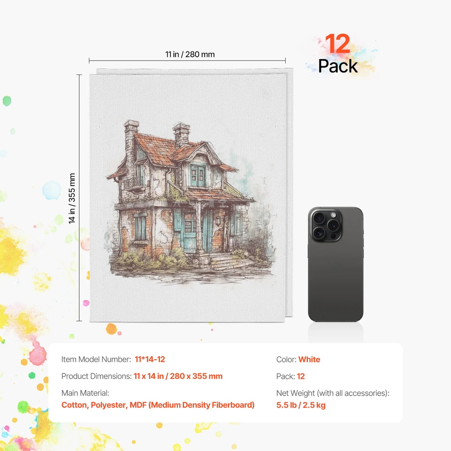 Beginner Canvas Boards For Acrylic Oil Watercolor Painting