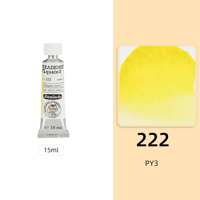Schmincke KADEMIE Academy Grade Watercolor Paint 15ml Tubes