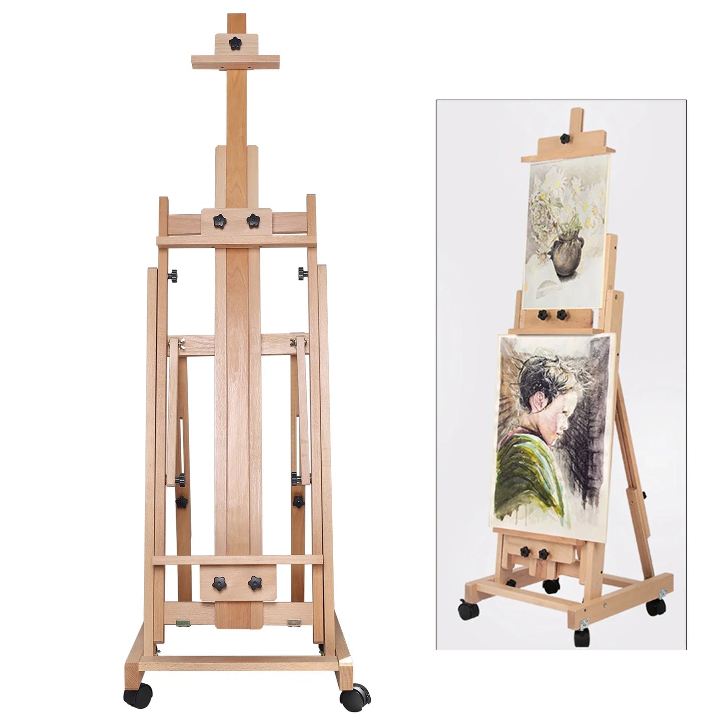 Adjustable Beech Wood Easel Stand for Creative Painting Adventures