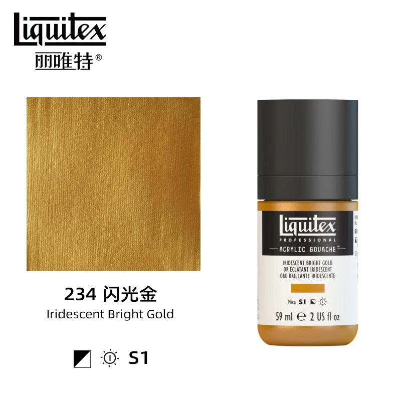 High Pigment Acrylic Gouache Paint Single Bottle Artist