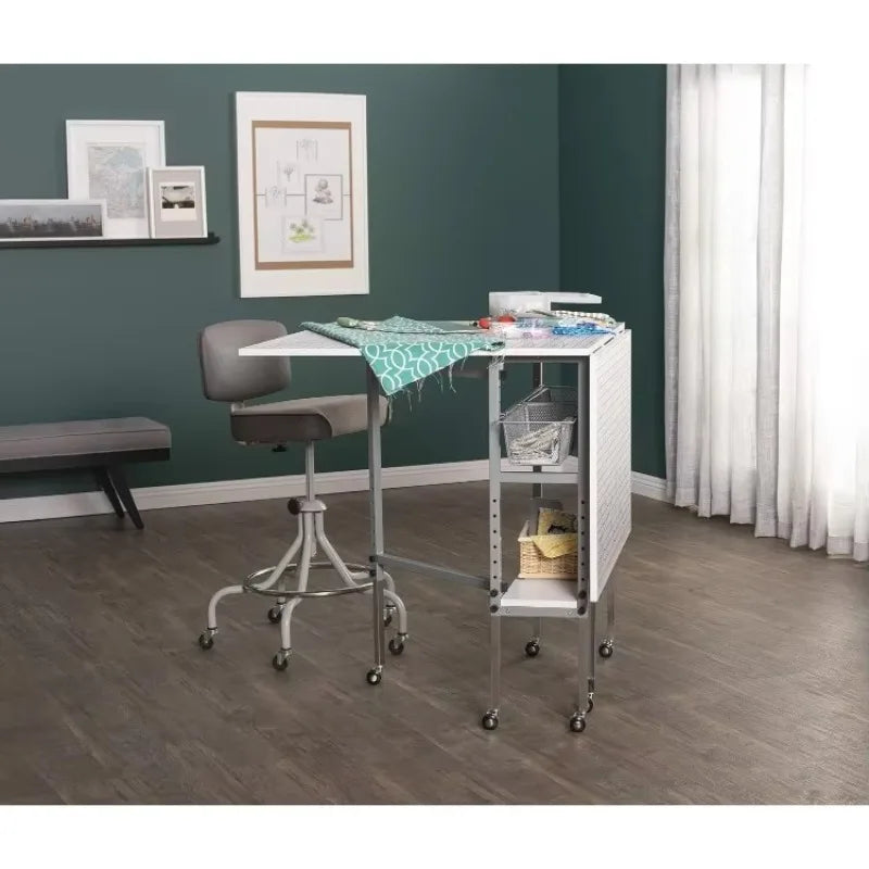 Foldable Hobby Cutting Grid Table With Storage Drawers
