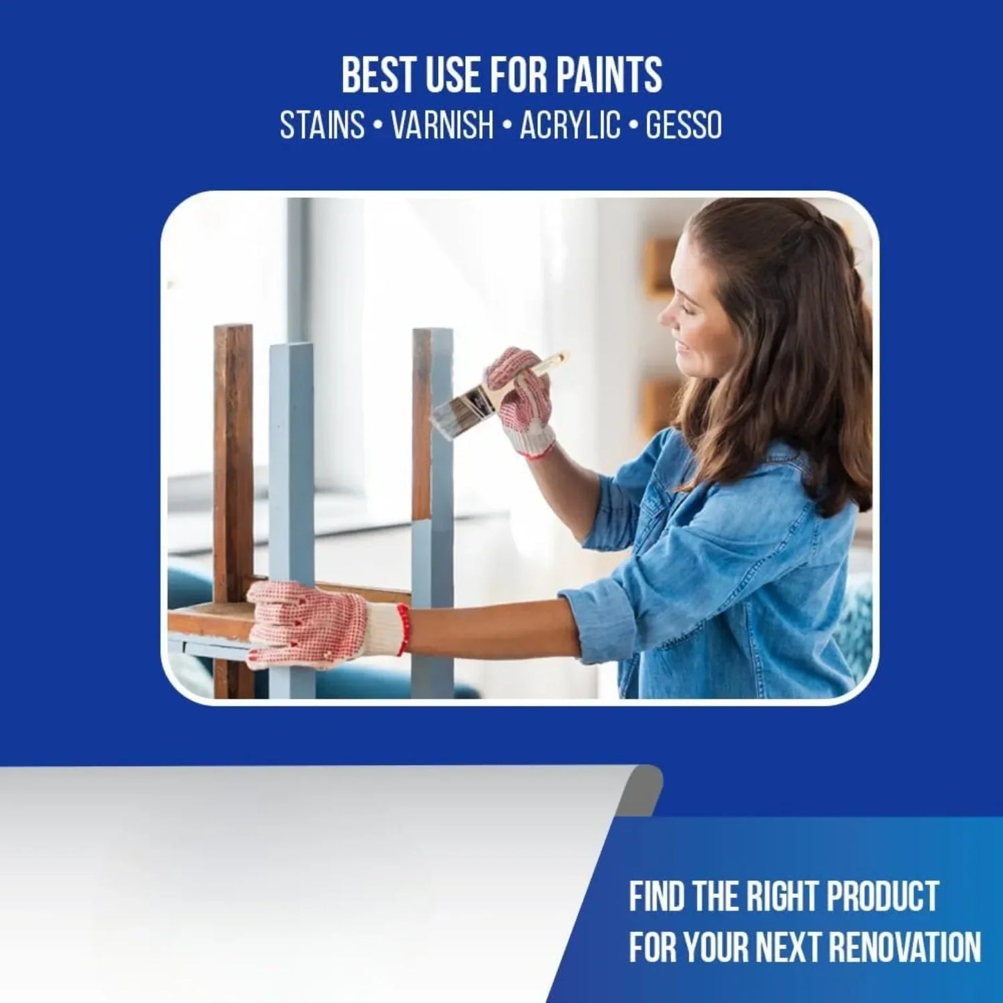 Handle Pro Grade Angle Paint Brushes Set Three Pack