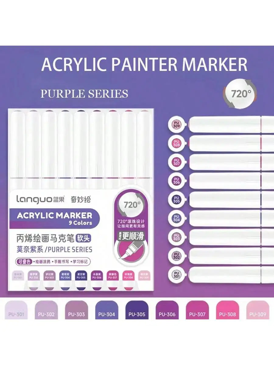 Acrylic Paint Marker Pens Set For DIY Art And Graffiti