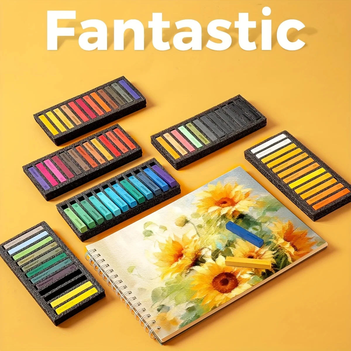 Fantastory 72 Colors Soft Chalk Pastels Set Non Toxic