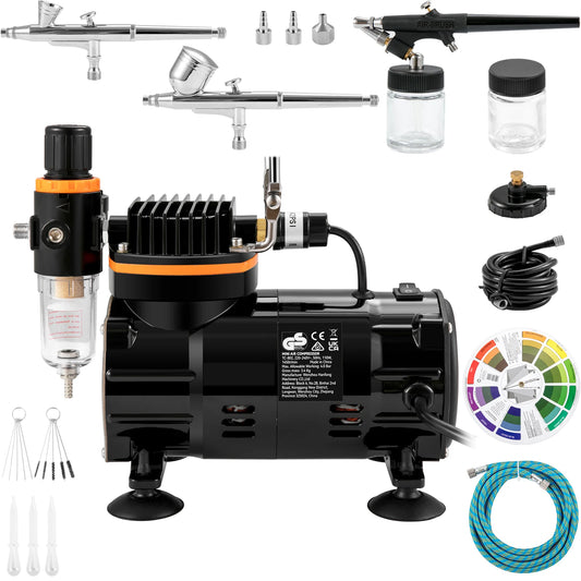 Professional Dual Action Airbrush Kit For Makeup And Nails