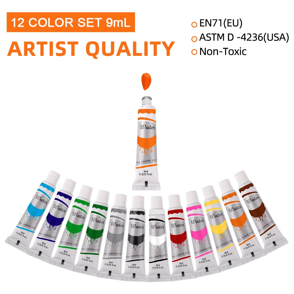 Choice Watercolor Pigment Set Student Graffiti 12 Colors