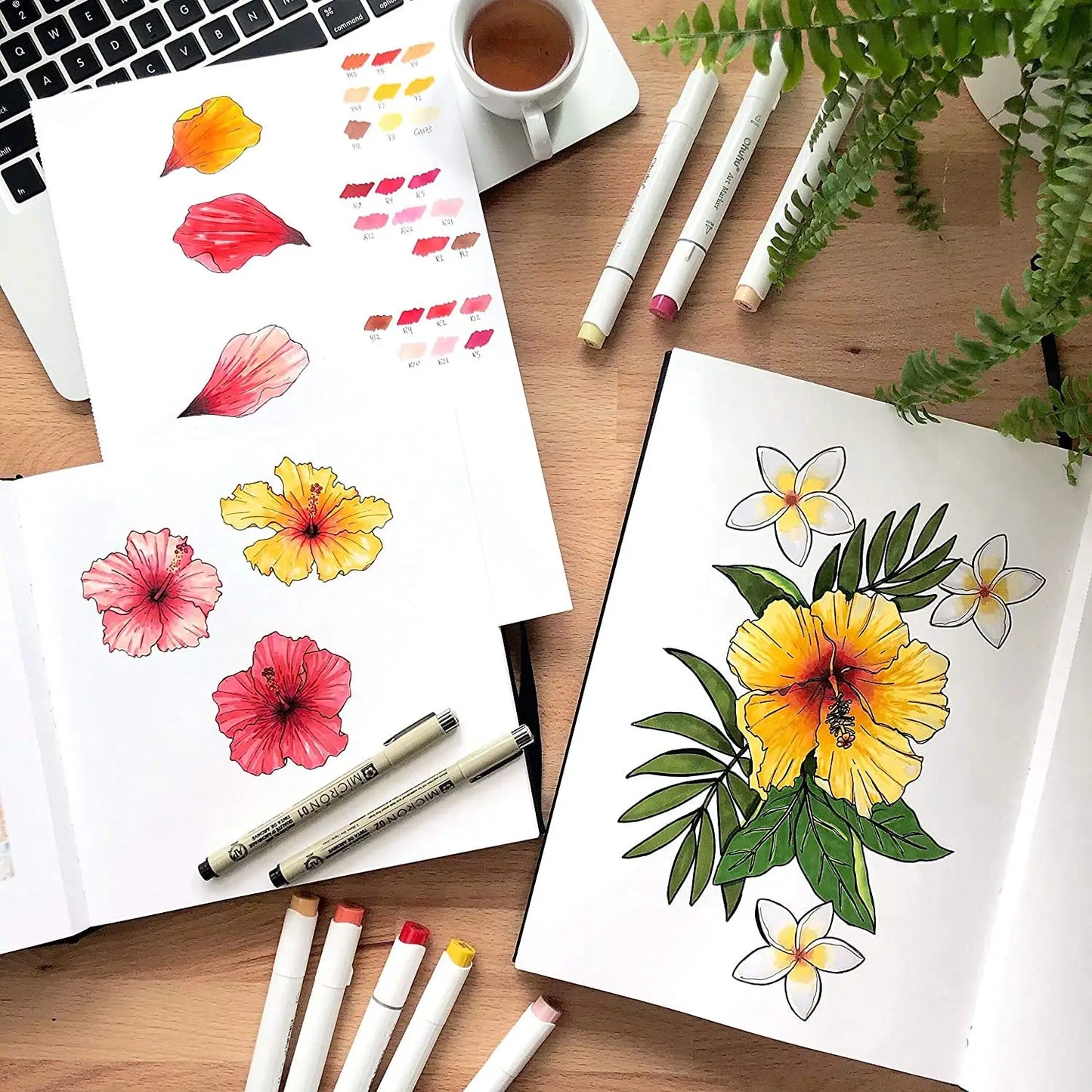 Ohuhu Marker Pads Sketchbook Hardcover Watercolor Notebook