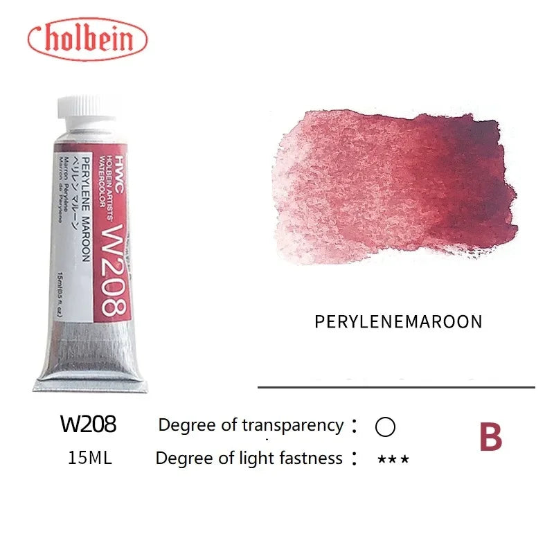 Holbein Transparent Watercolor Paint Artists Tubes Japan