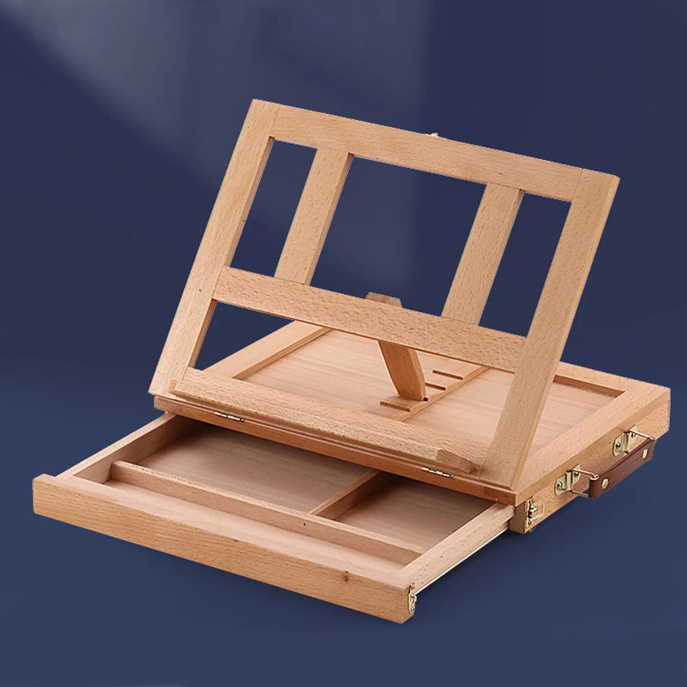 Hign Concerned Solid Beech Artist Storage Box HXC1 Case