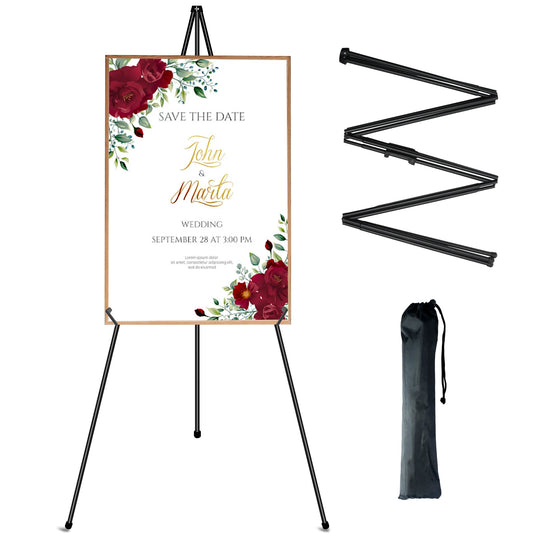 Portable Tripod Display Easel Stand for Artwork and Posters
