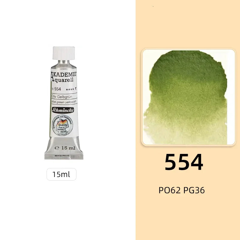 Schmincke KADEMIE Academy Grade Watercolor Paint 15ml Tubes