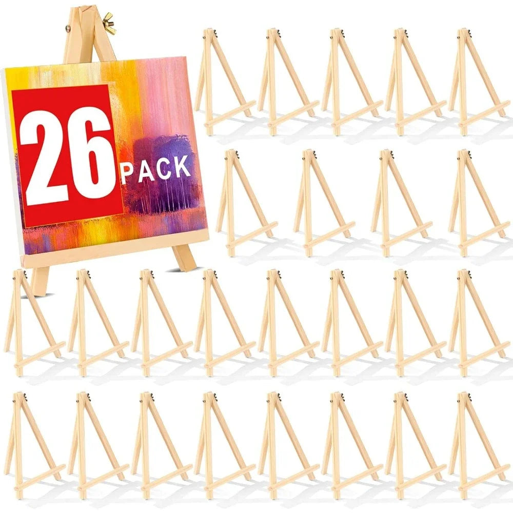 Tabletop Wooden Easels Pack For Painting Crafts And Parties