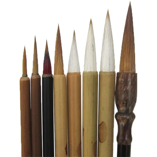 Hair Watercolor Chinese Calligraphy Brush Set For Artists