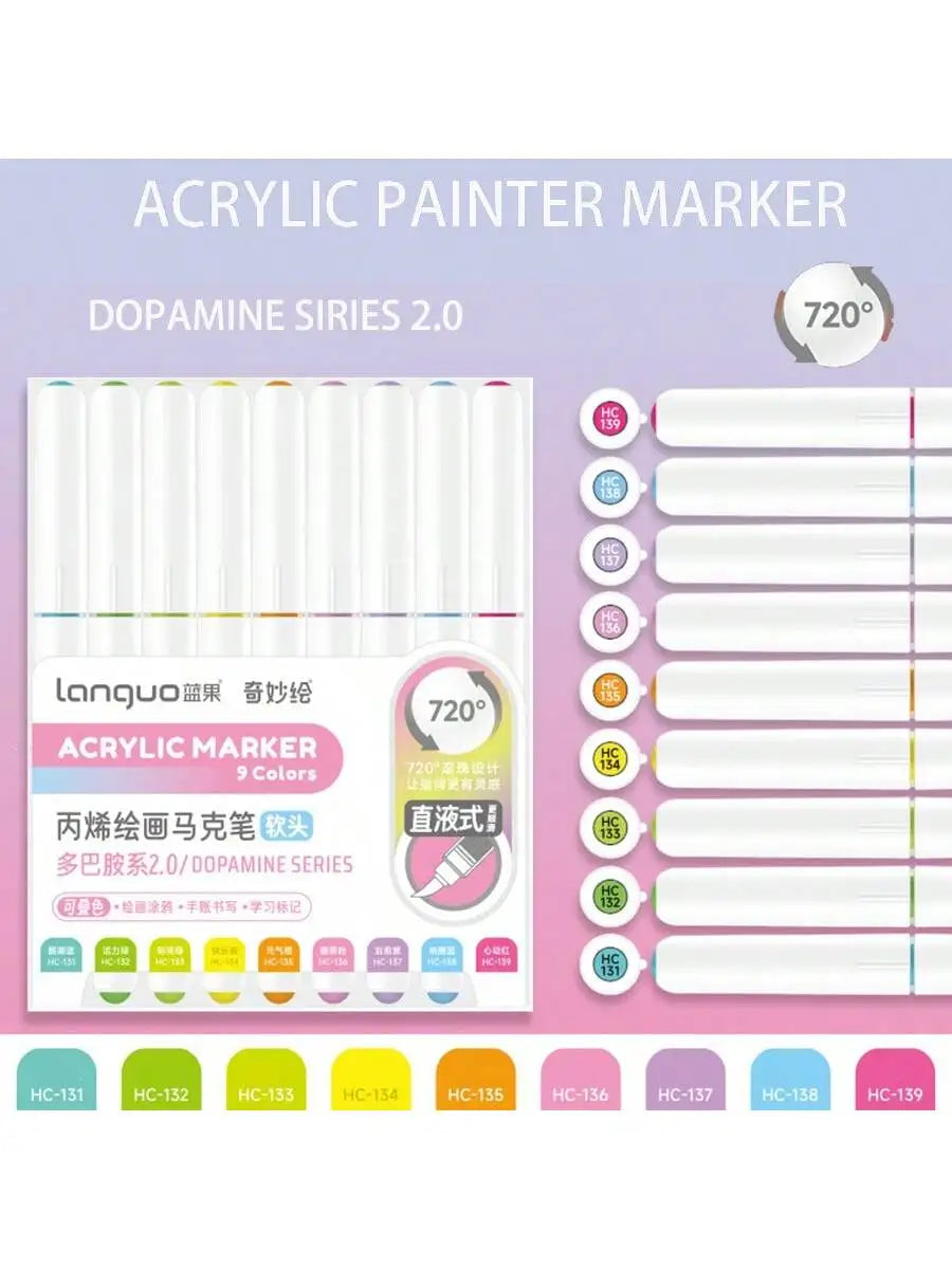 Acrylic Paint Marker Pens Set For DIY Art And Graffiti