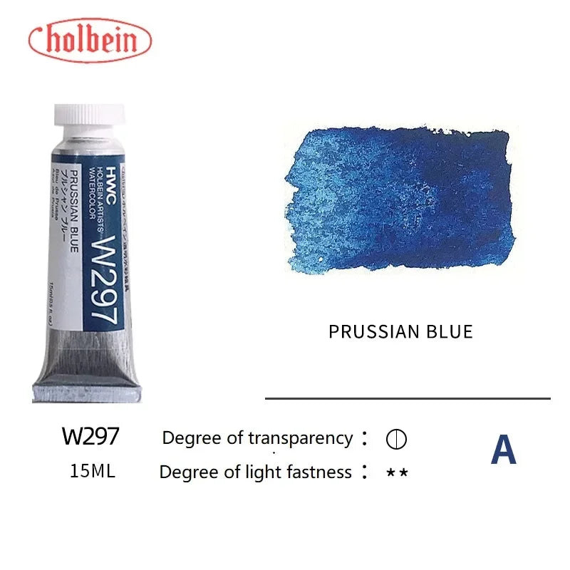 Holbein Transparent Watercolor Paint Artists Tubes Japan