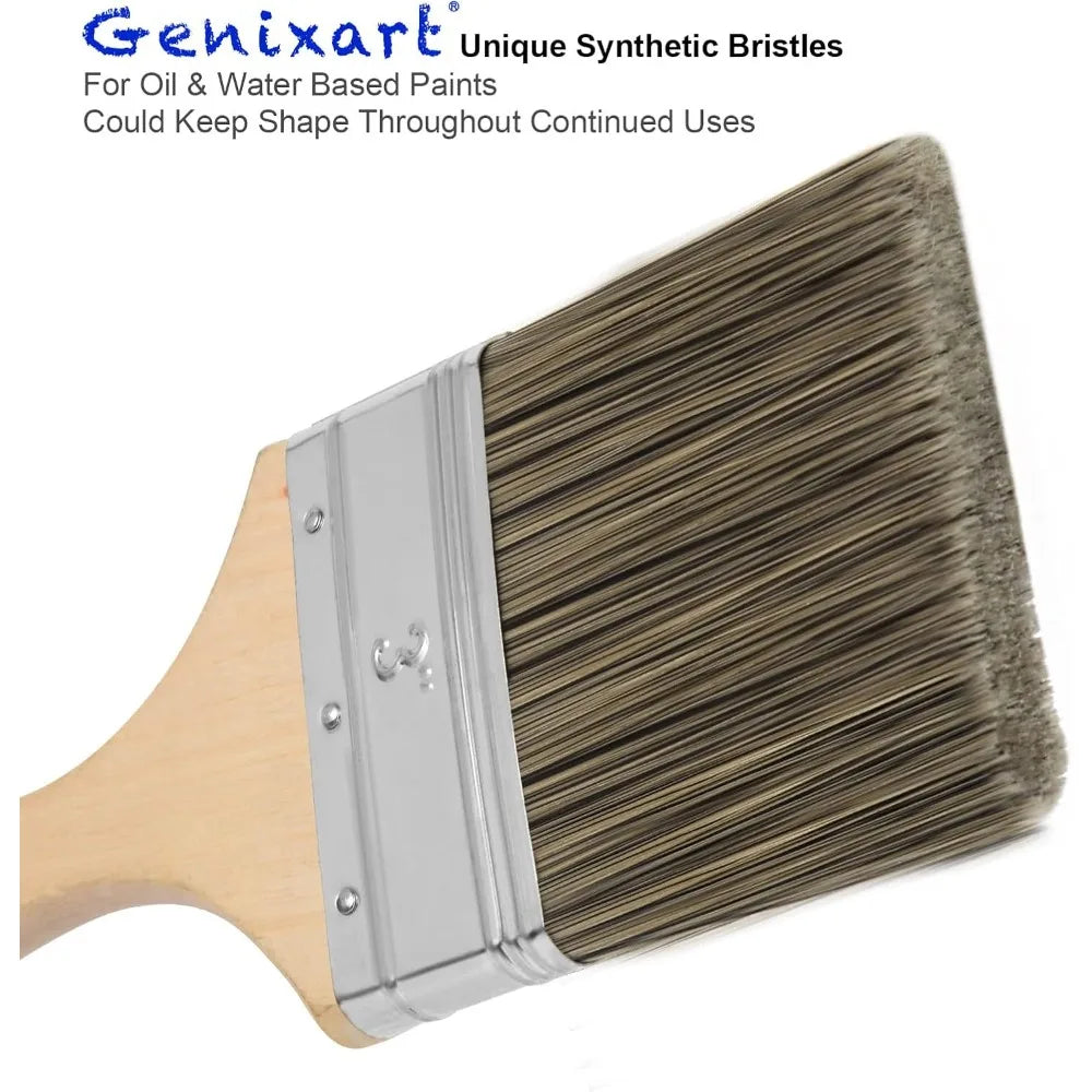 Double Thick Chip Paint Brush For Wood Stain And Masonry