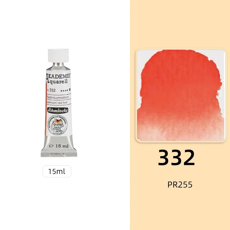 Schmincke KADEMIE Academy Grade Watercolor Paint 15ml Tubes
