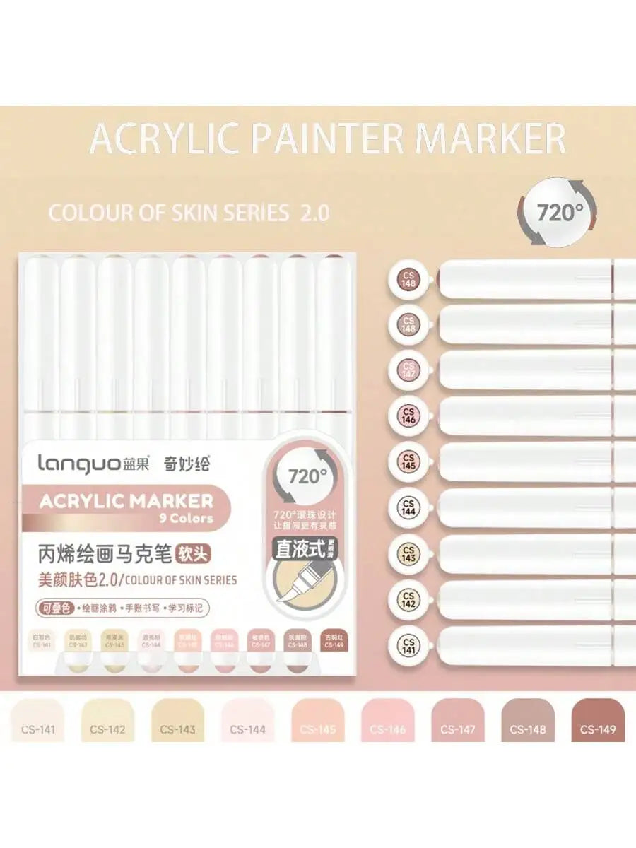 Acrylic Paint Marker Pens Set For DIY Art And Graffiti