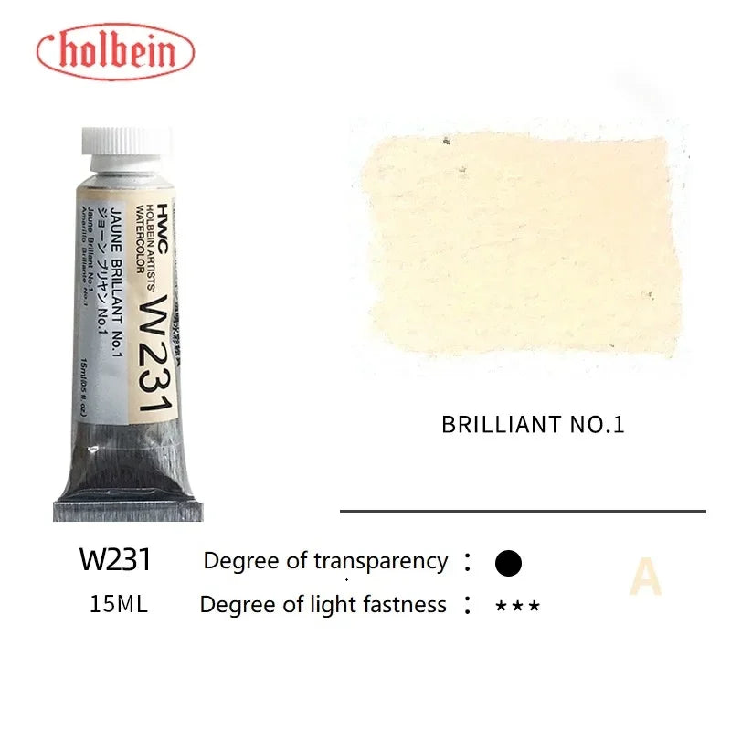Holbein Transparent Watercolor Paint Artists Tubes Japan