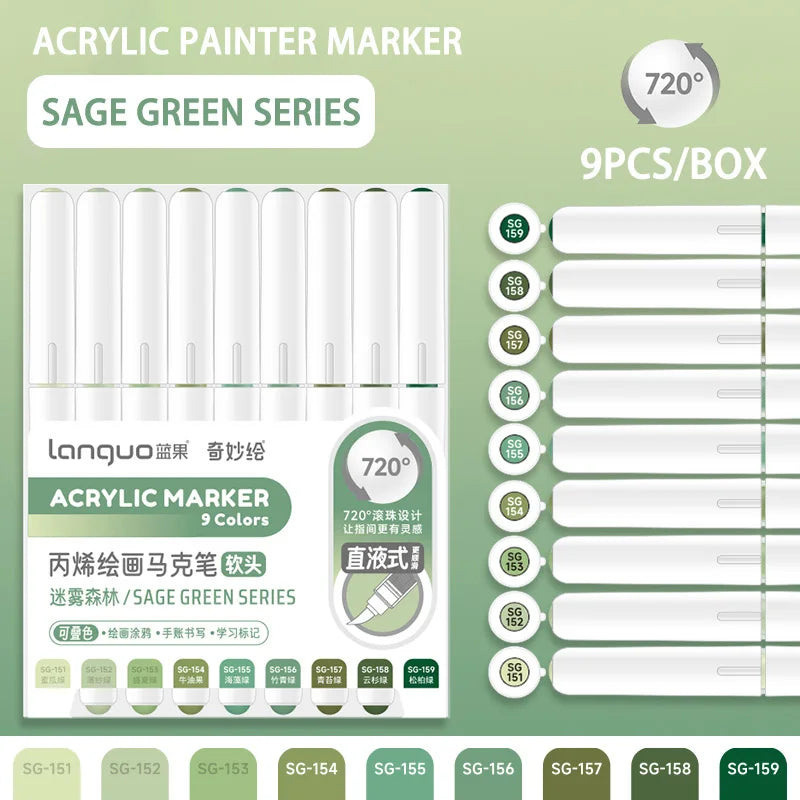 Acrylic Paint Marker Pens Set For DIY Art And Graffiti