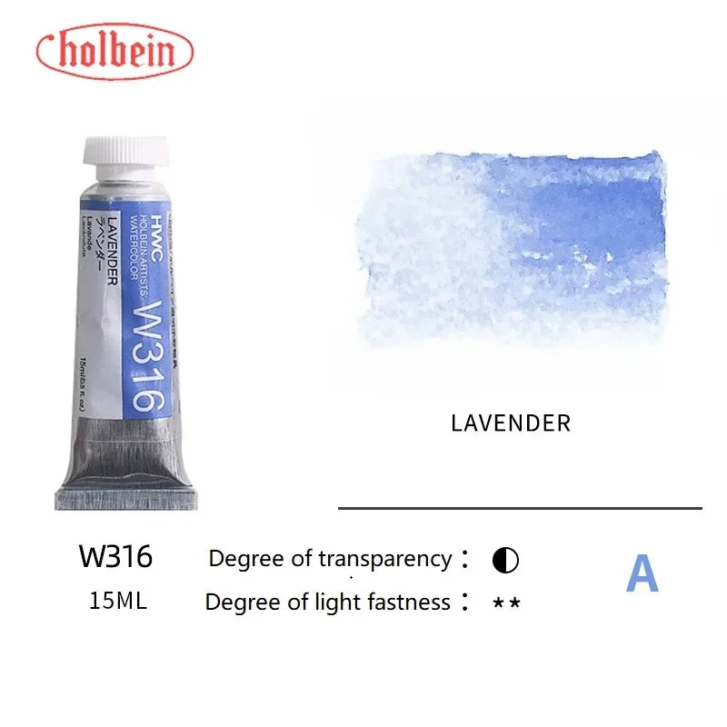 Holbein Transparent Watercolor Paint Artists Tubes Japan