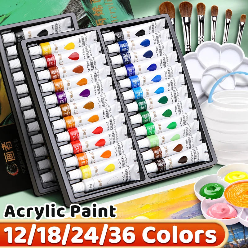 Other Vibrant Acrylic Paint Set For Paper Wood Canvas Rock